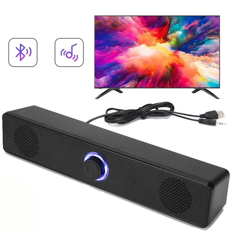 Desk Setup Speakers - Wired Wireless Bluetooth Speaker Computer PC