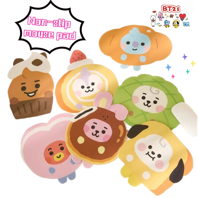 Rubber Mat Desk - New BT21 koya RJ Shooky Mang