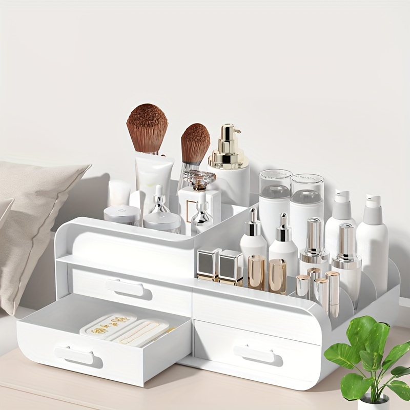 Desk Setup Shelves - Makeup Storage Box Drawer Dormitory Finishing
