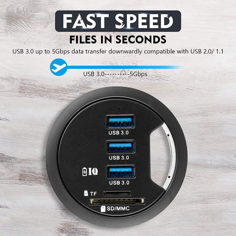 USB 3.0 HUB Adapter Charging M - Desk Setup Hub avaliação e preço