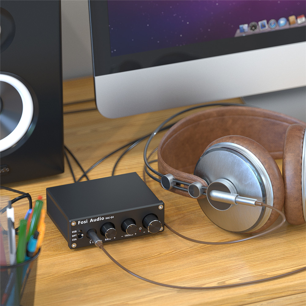 Fosi Audio Q4 Mini Stereo USB  - Desk Setup Speakers avaliação e preço