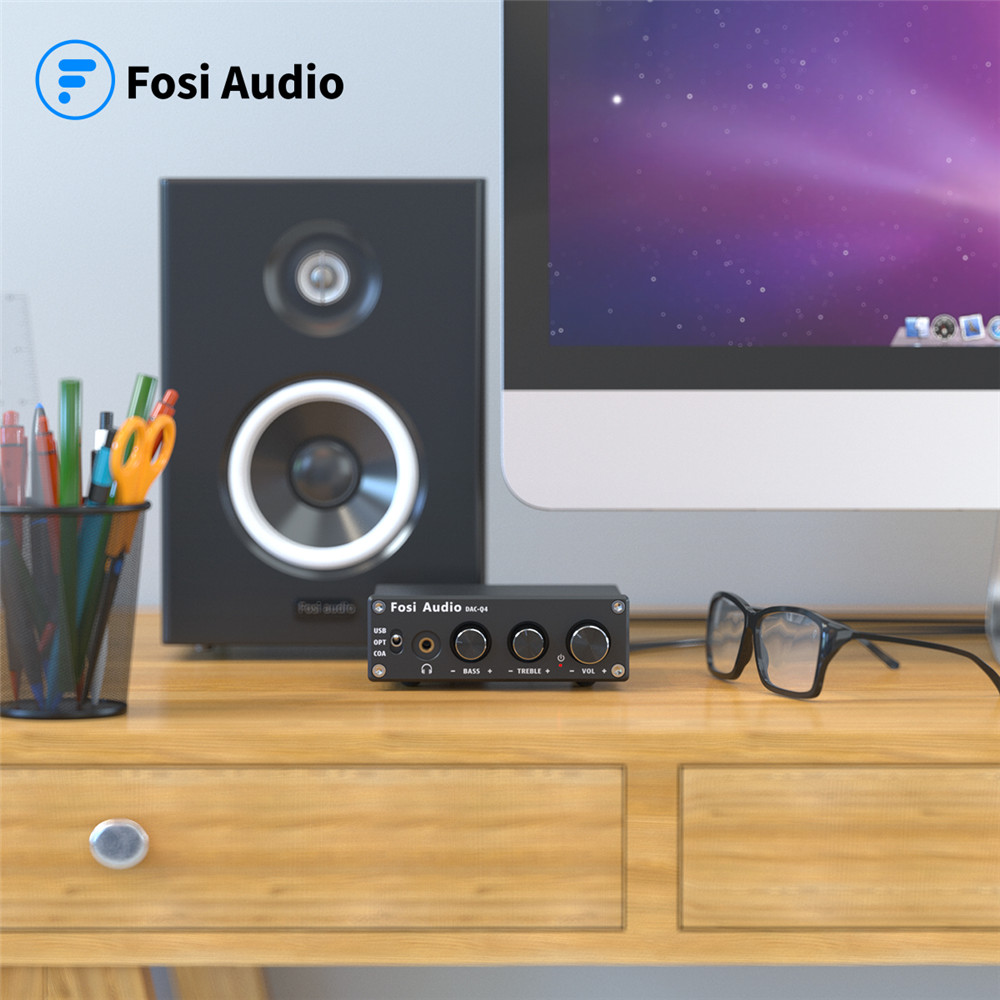 Fosi Audio Q4 Mini Stereo USB  - Desk Setup Speakers avaliação e preço