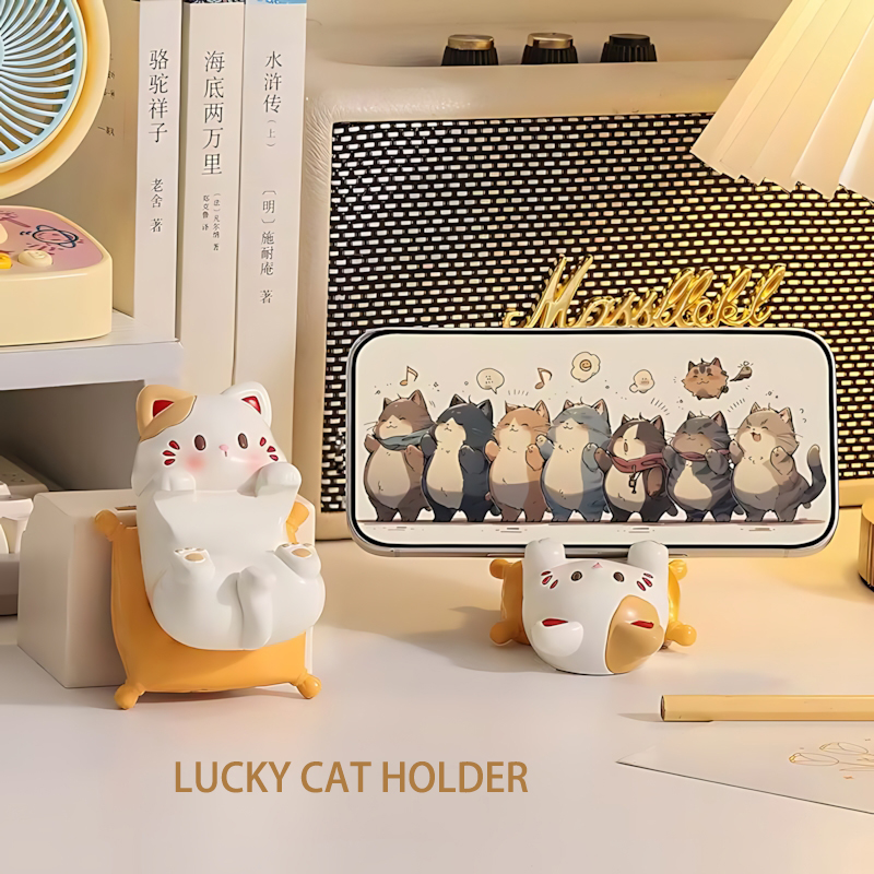 Cute Cartoon Cat Desktop Ornam - Desk Setup Cute avaliação e preço