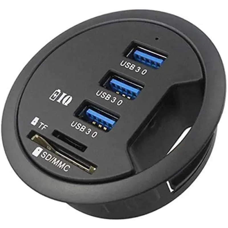3/4 Port USB 3.0 Desk Mount Hu - Desk Setup Hub avaliação e preço