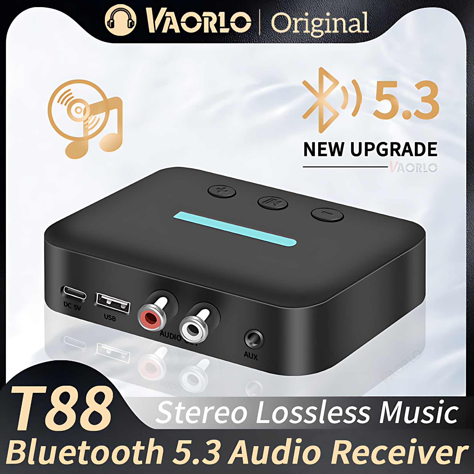 USB Bluetooth 5.3 Audio Receiv - Desk Setup Speakers avaliação e preço