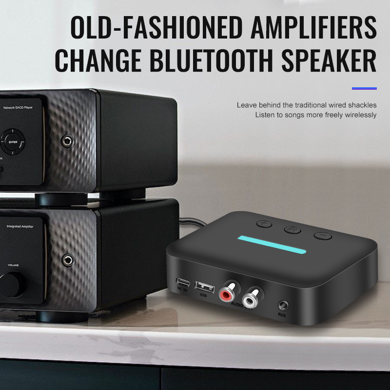 USB Bluetooth 5.3 Audio Receiv - Desk Setup Speakers avaliação e preço