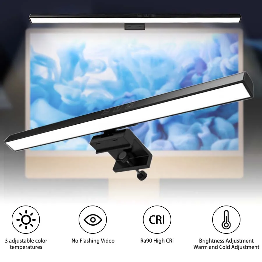 LED 33cm 50cm Monitor Light Ba - Desk Setup No Monitor avaliação e preço