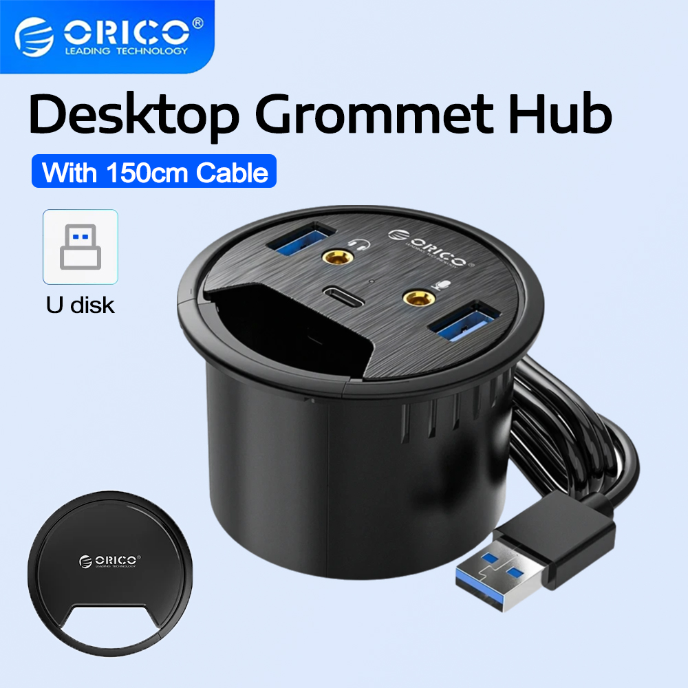 ORICO Desktop Grommet USB 3.0  - Desk Setup Hub avaliação e preço
