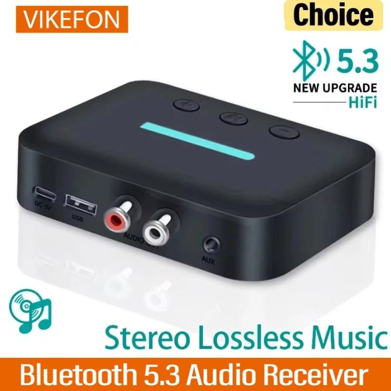 Bluetooth 5.3 Audio Adapter Wi - Desk Setup Speakers avaliação e preço