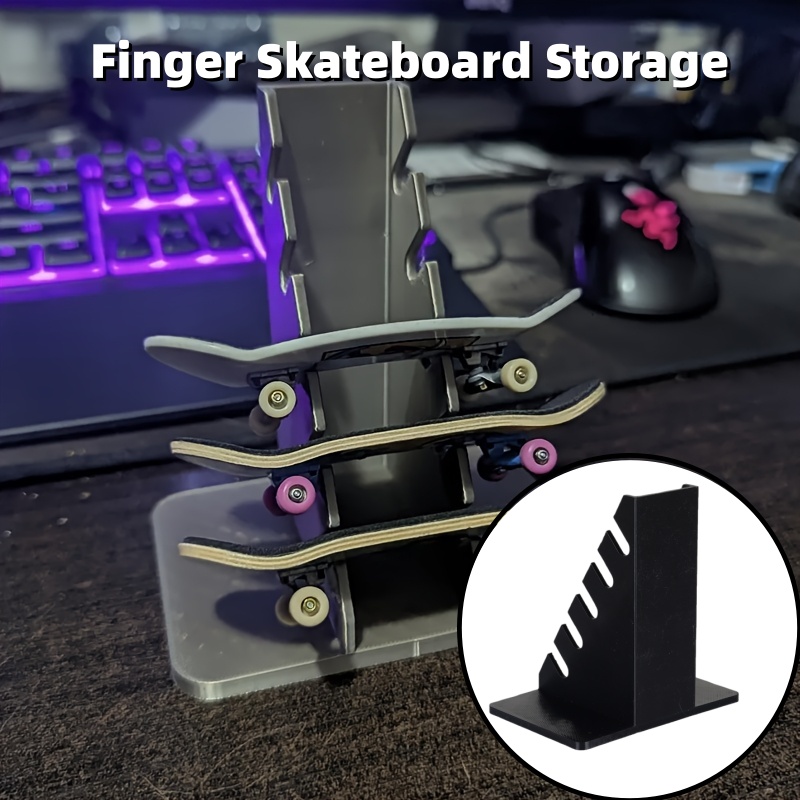 1PCS Finger Skateboard Display - Desk Setup Shelves avaliação e preço