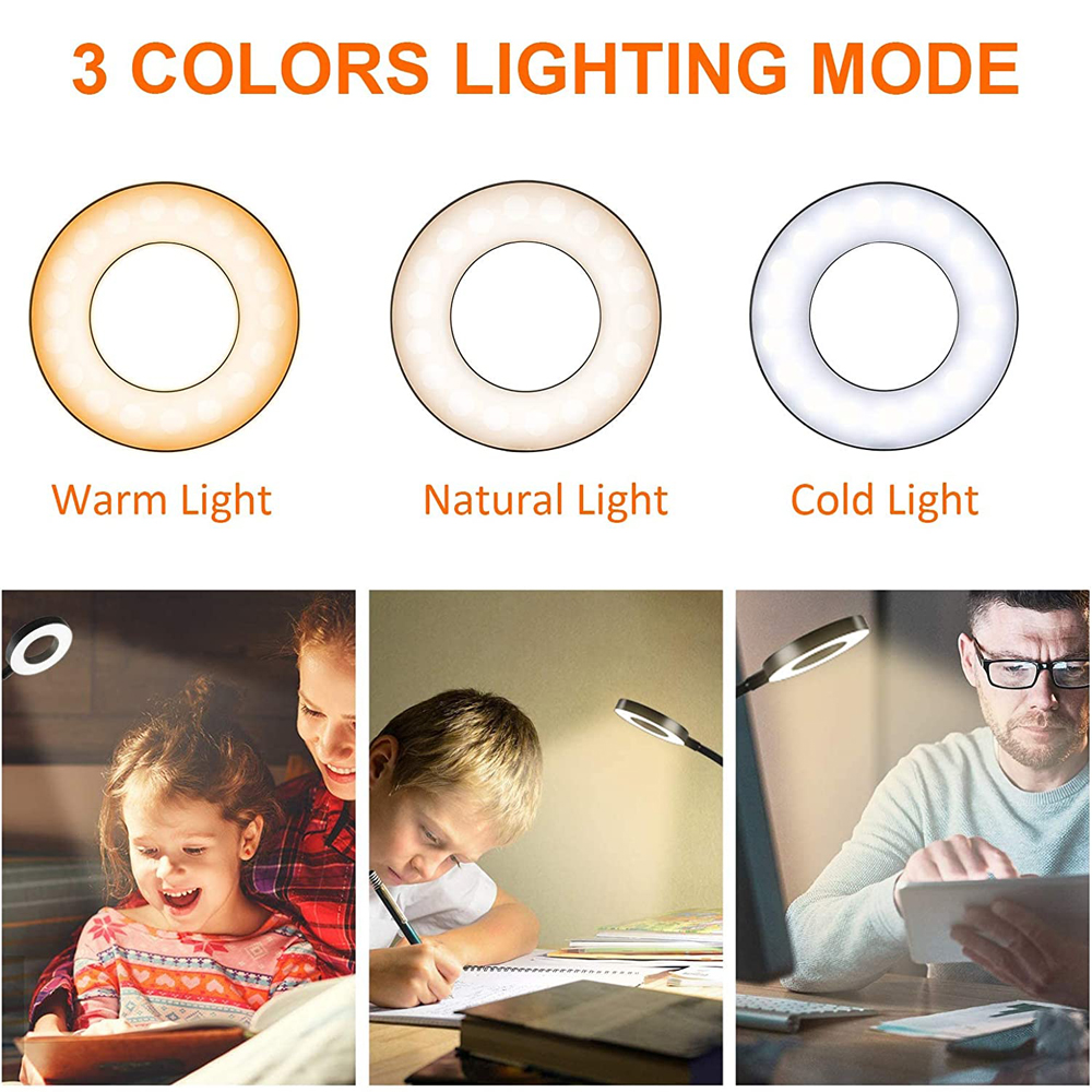 48 LEDs Clip on Desk Lamp 360° - Desk Setup Tech avaliação e preço