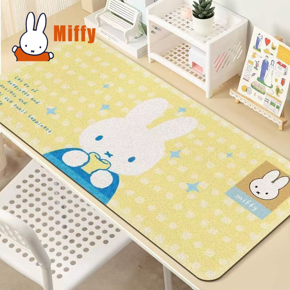 Kawaii Miffy Extra Large Desk  - Desk Setup Cute avaliação e preço