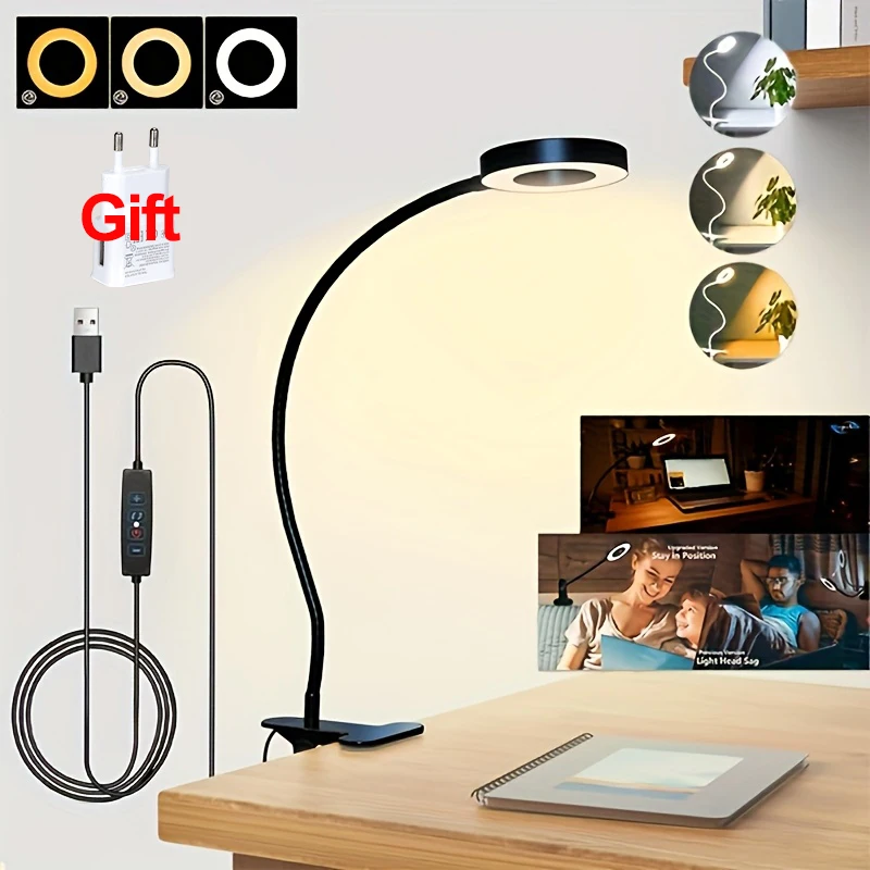 LED Desk Lamp Clip Light Recha - Desk Setup Tech avaliação e preço