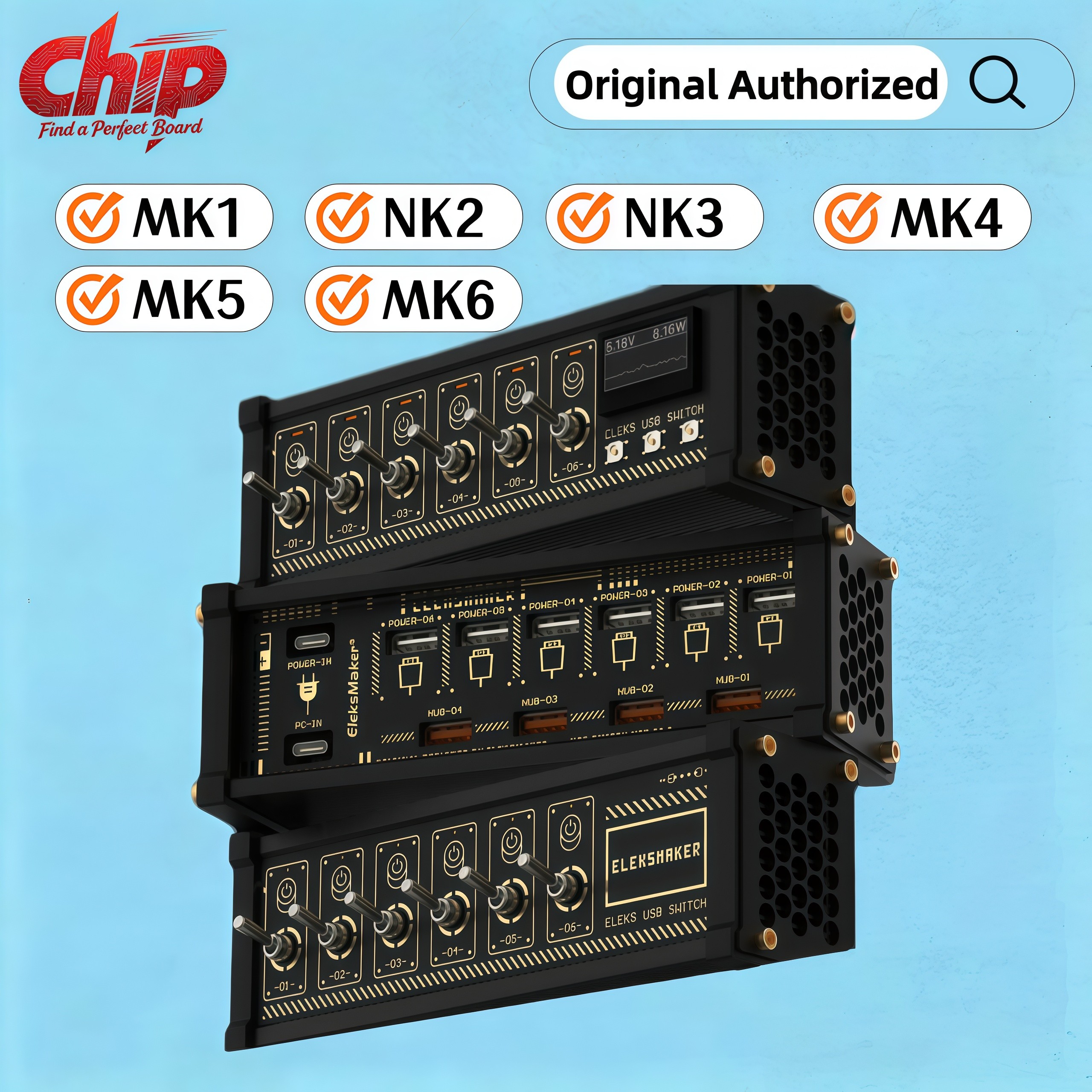 EleksMaker NK MK Switch USB Hu - Desk Setup Hub avaliação e preço