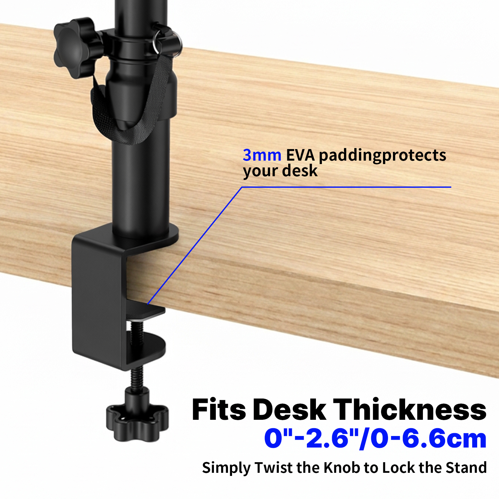 Set of 2 Desktop Clamp Speaker - Desk Setup With 2 Monitors avaliação e preço