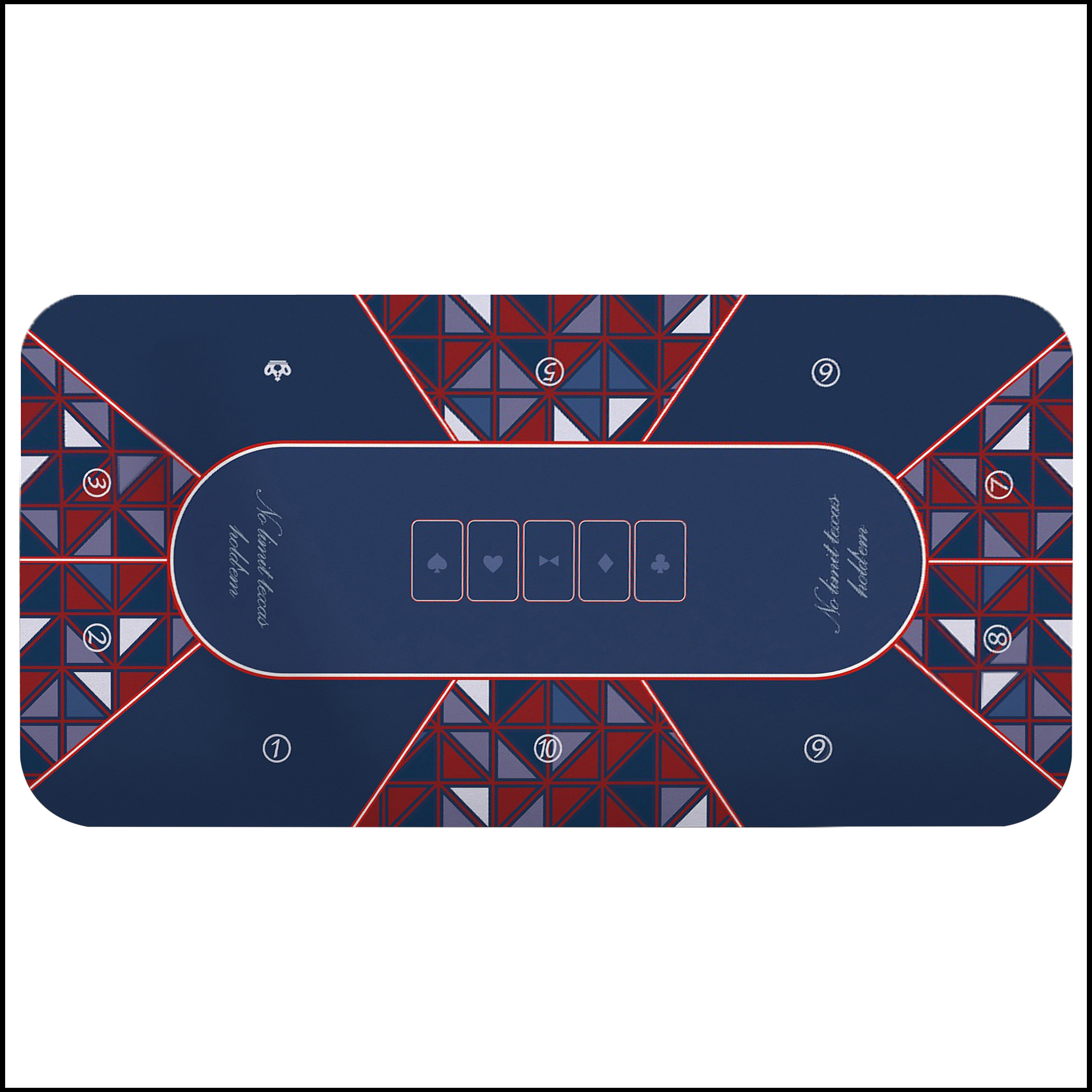120x60cm/180x90cm Texas Hold ' - Rubber Mat Desk avaliação e preço