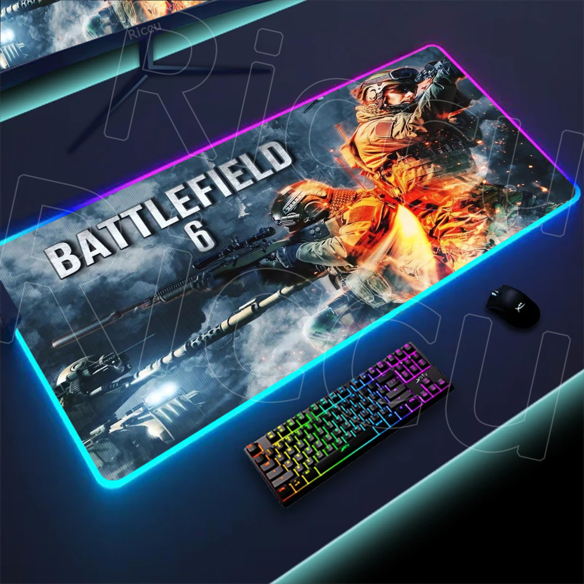 New Gamer Rgb Desk Mat Back Li - Desk Setup Tech avaliação e preço