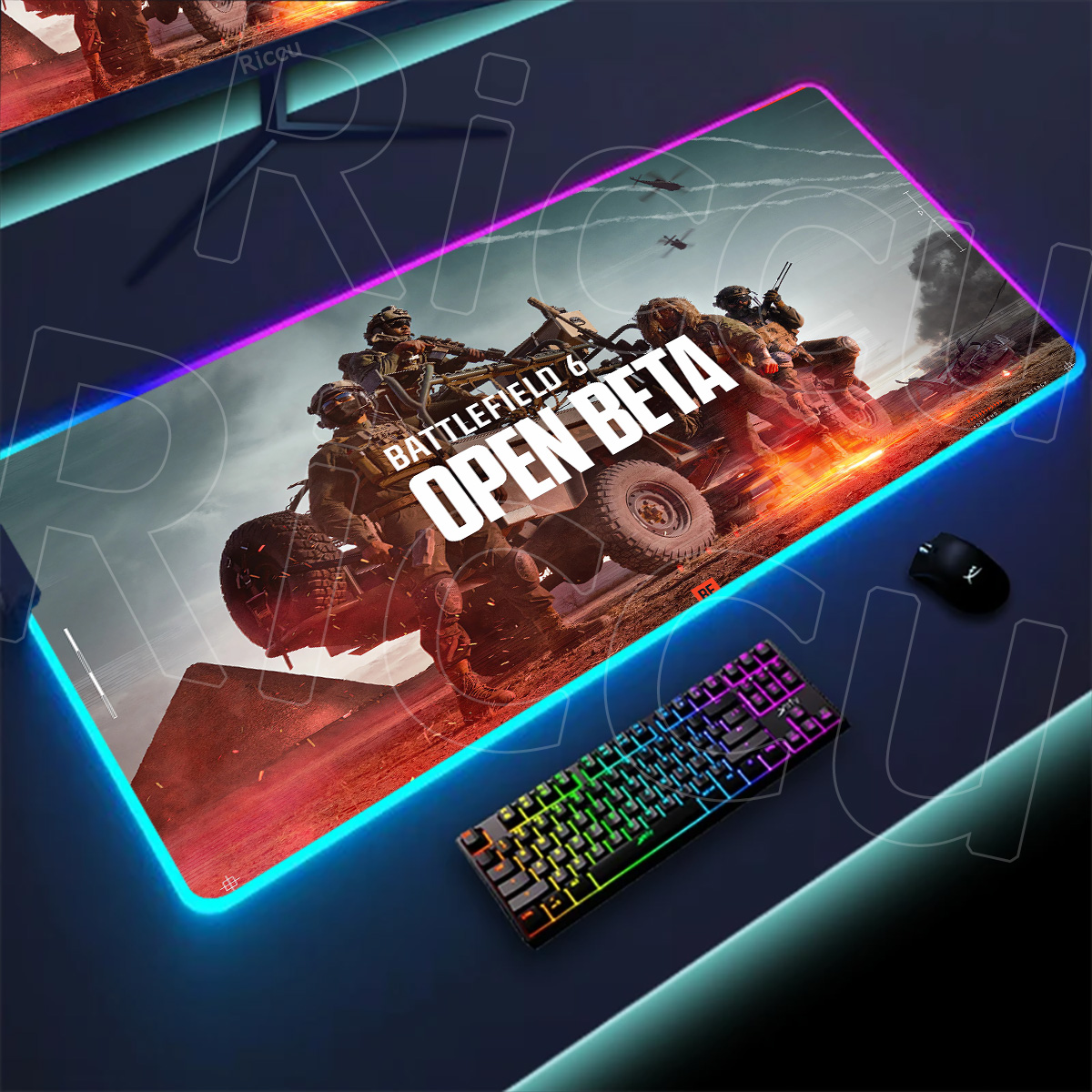 New Gamer Rgb Desk Mat Back Li - Desk Setup Tech avaliação e preço