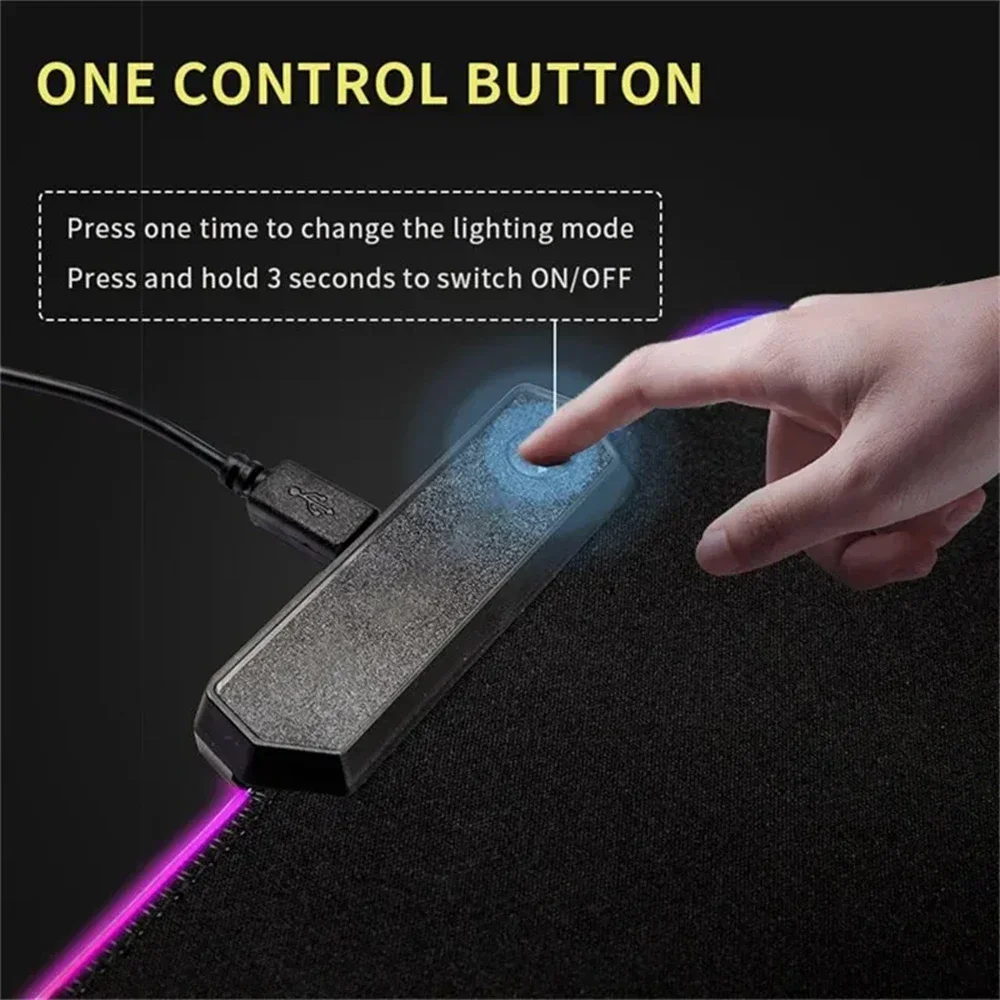 New Gamer Rgb Desk Mat Back Li - Desk Setup Tech avaliação e preço