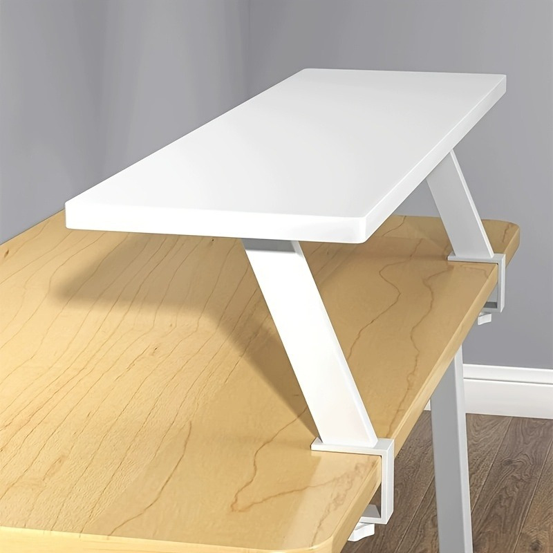 1 White Wooden Floating Deskto - Desk Setup Shelves avaliação e preço