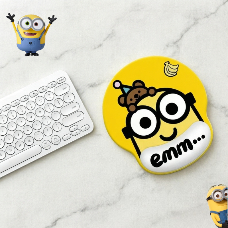 Minions cartoon cute wristband - Rubber Mat Desk avaliação e preço