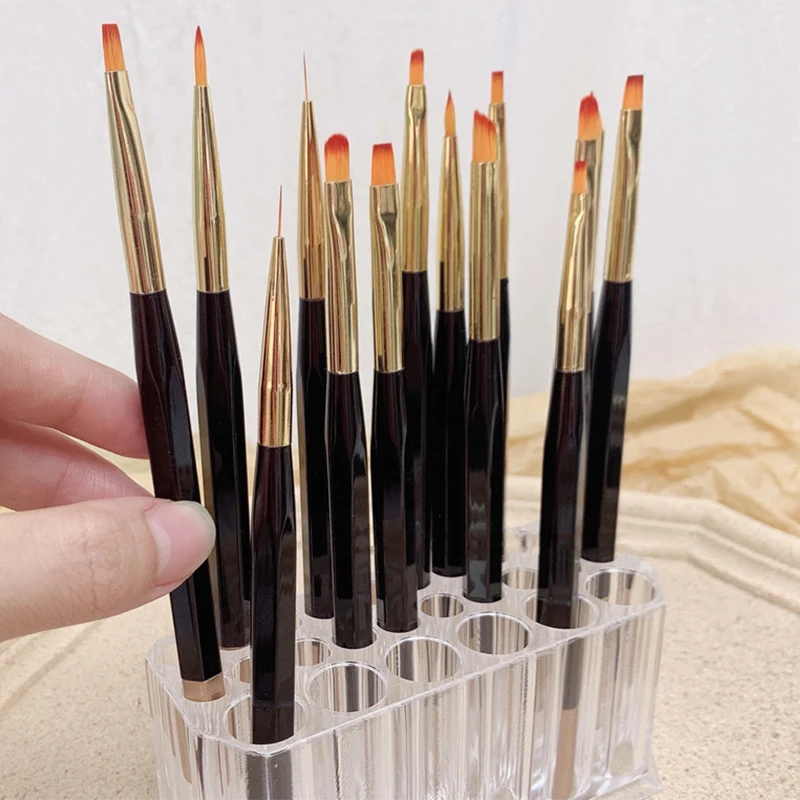 26 Holes Makeup Brush Holder M - Desk Setup Shelves avaliação e preço
