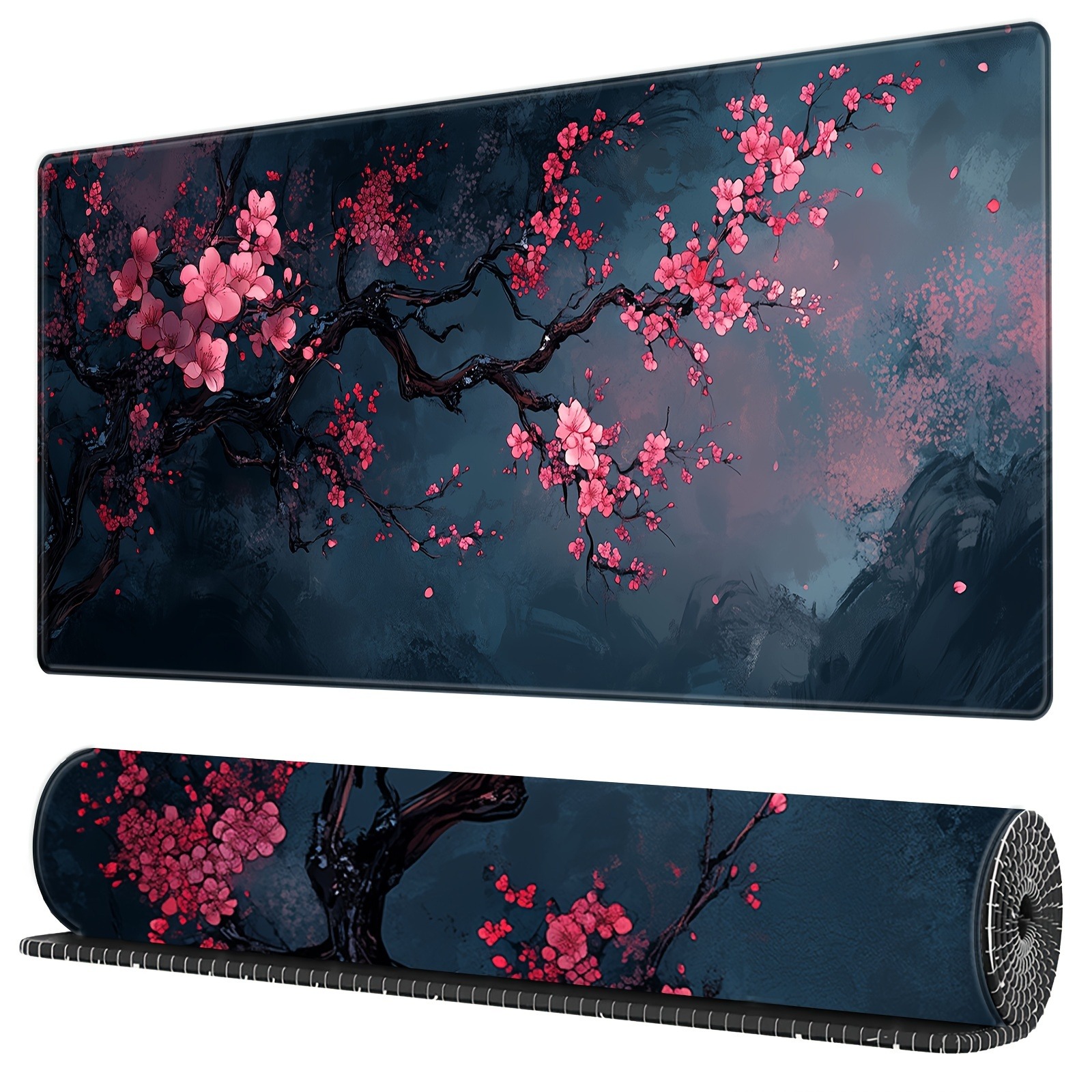 Night Cherry Blossom gaming mo - Rubber Mat Desk avaliação e preço