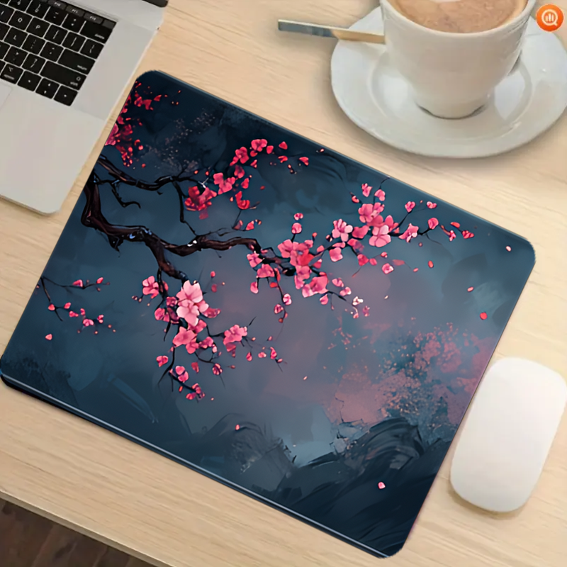 Night Cherry Blossom gaming mo - Rubber Mat Desk avaliação e preço