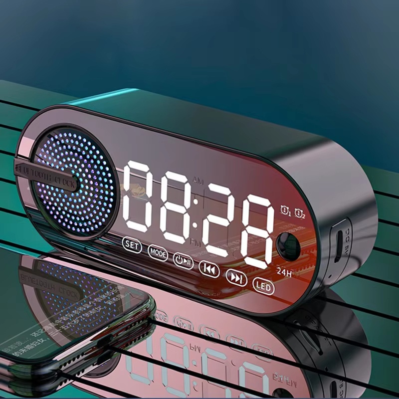 USB Charging FM Radio Alarm Cl - Desk Setup Speakers avaliação e preço
