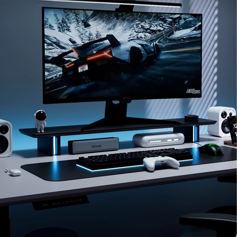 RGB Monitor Stand Ergonomic Co - Desk Setup No Monitor avaliação e preço