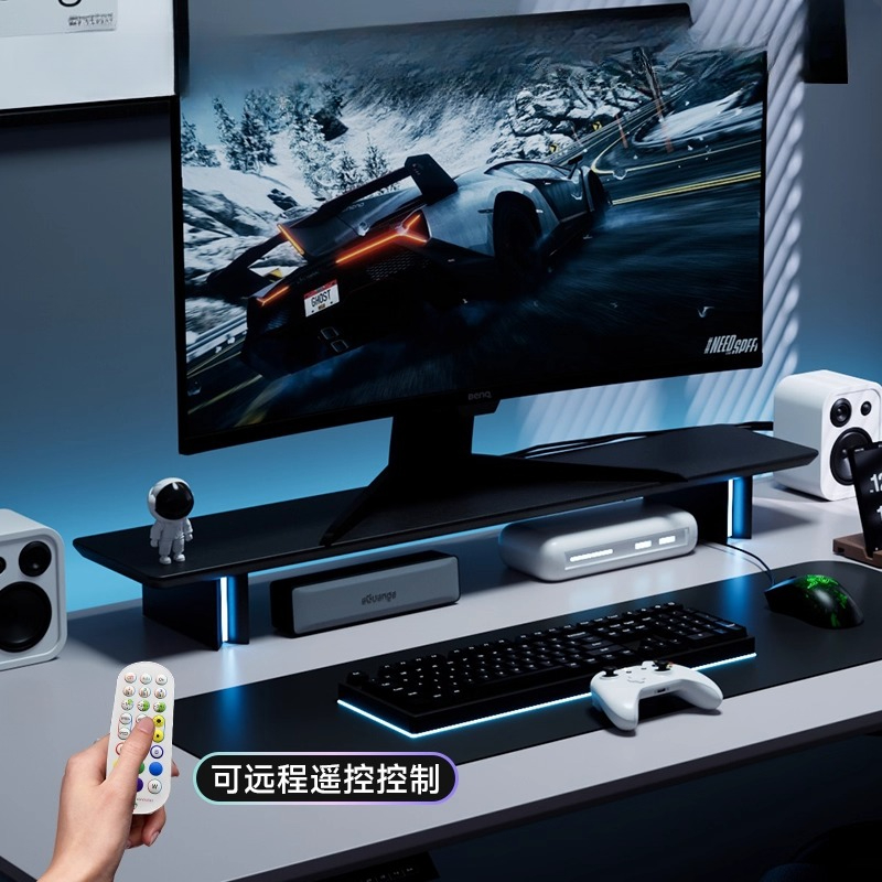 RGB Monitor Stand Ergonomic Co - Desk Setup No Monitor avaliação e preço