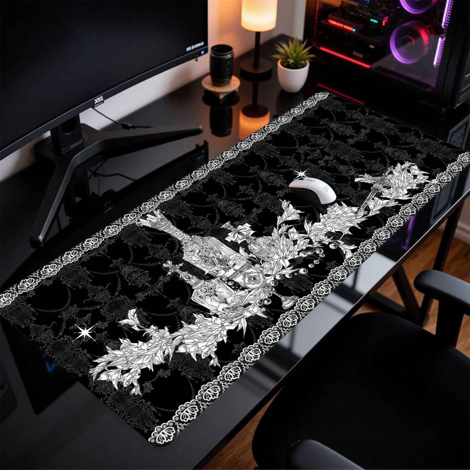Divine Realm Gothic Building M - Rubber Mat Desk avaliação e preço