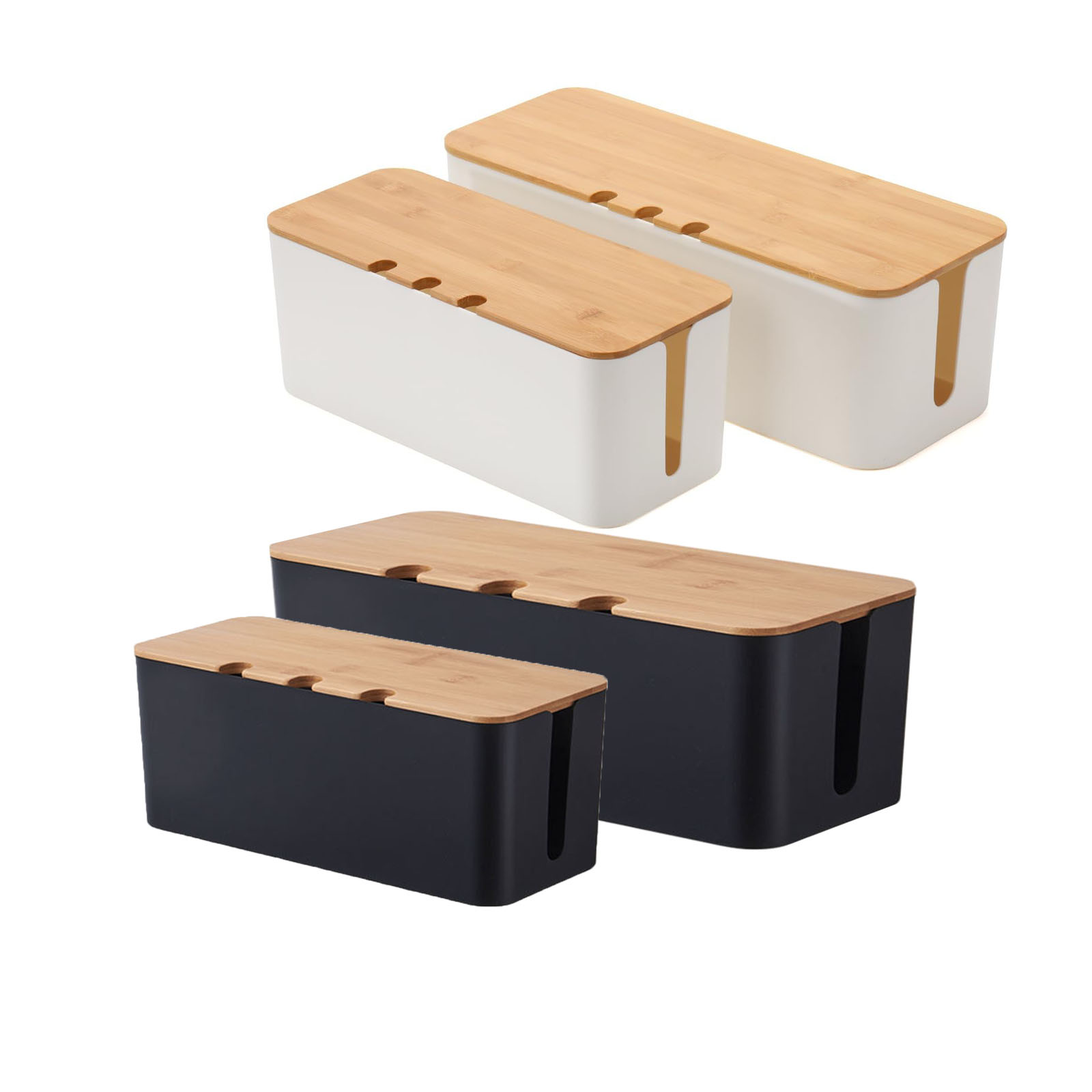 Large Cable Management Box – W - Desk Setup Hub avaliação e preço