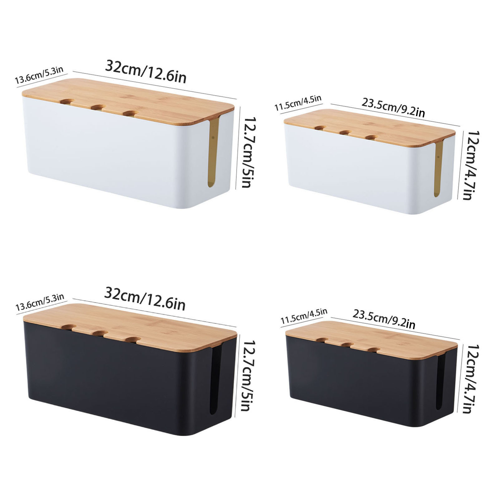 Large Cable Management Box – W - Desk Setup Hub avaliação e preço