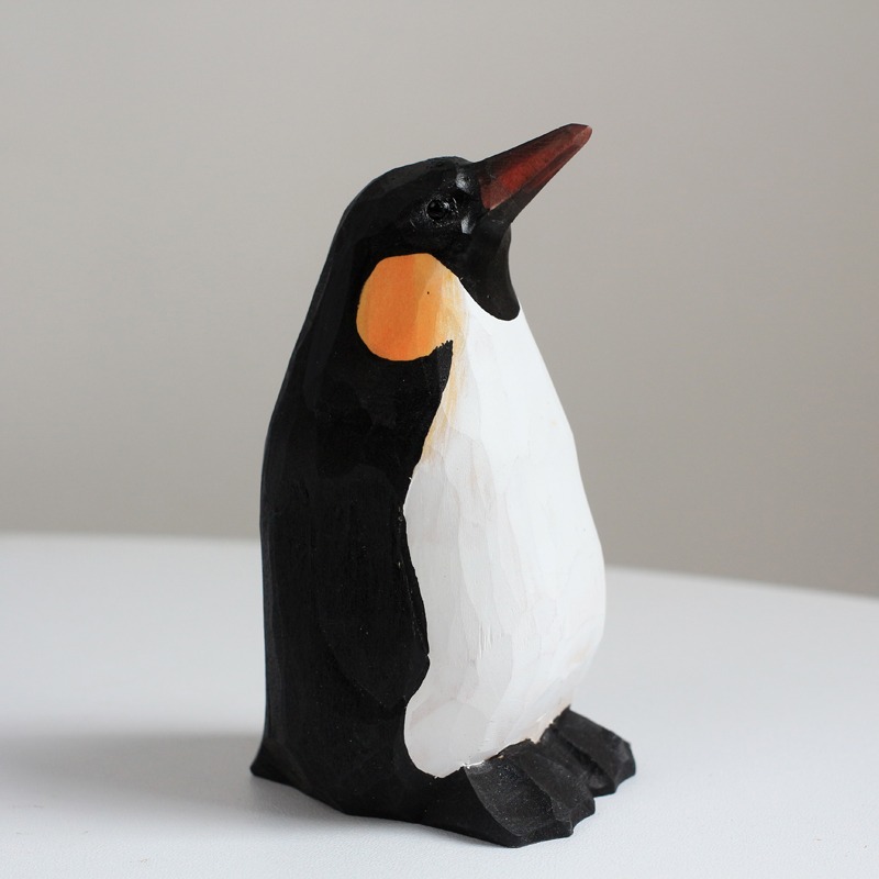 1 PC Emperor Penguin Handcarve - Desk Setup Computer avaliação e preço