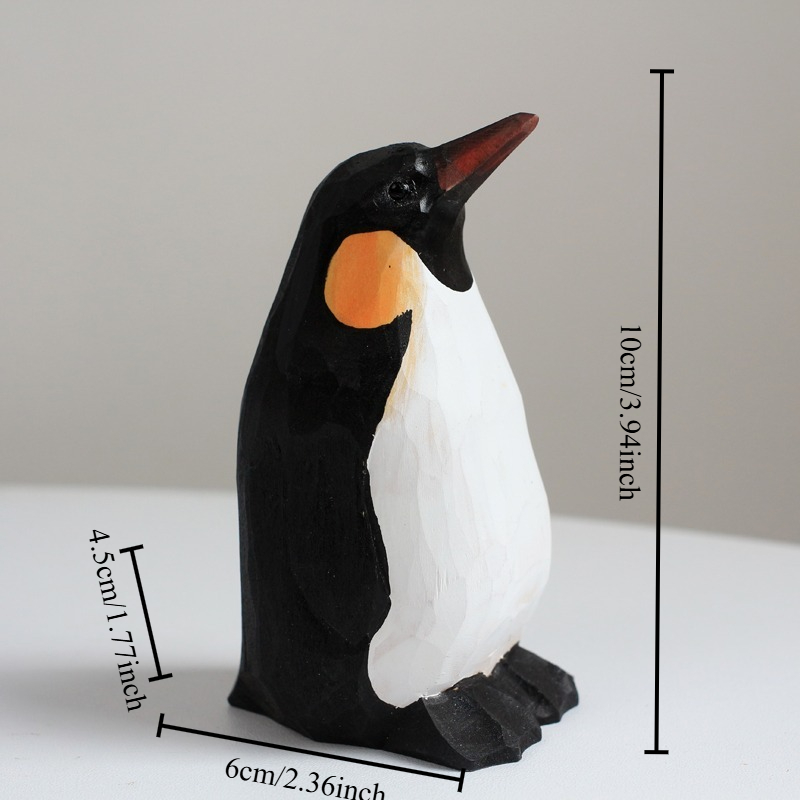 1 PC Emperor Penguin Handcarve - Desk Setup Computer avaliação e preço
