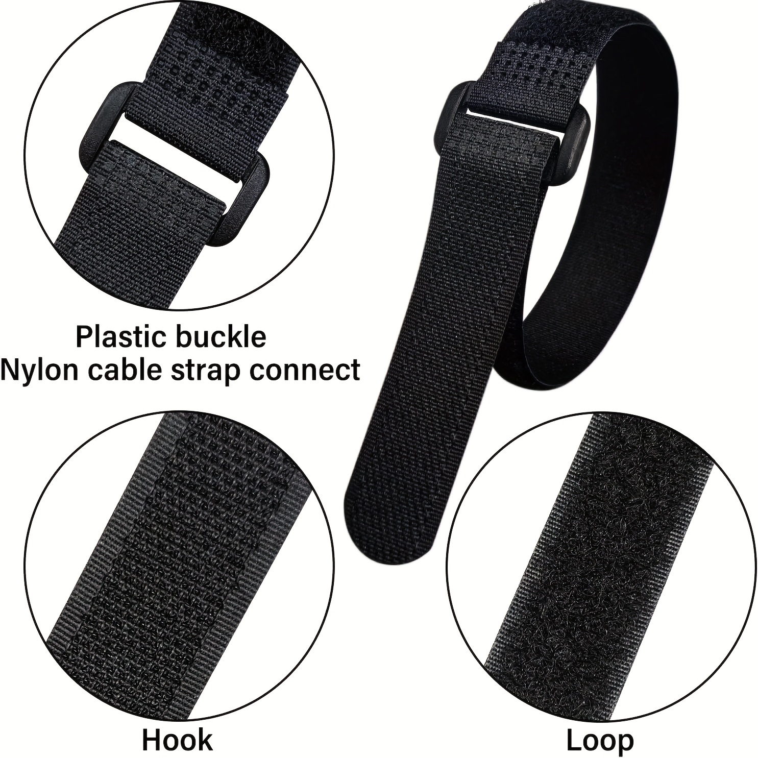 Velcros Straps Reusable Organi - Desk Setup No Monitor avaliação e preço