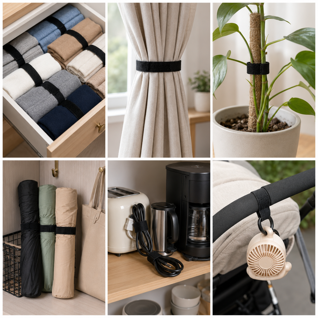Velcros Straps Reusable Organi - Desk Setup No Monitor avaliação e preço