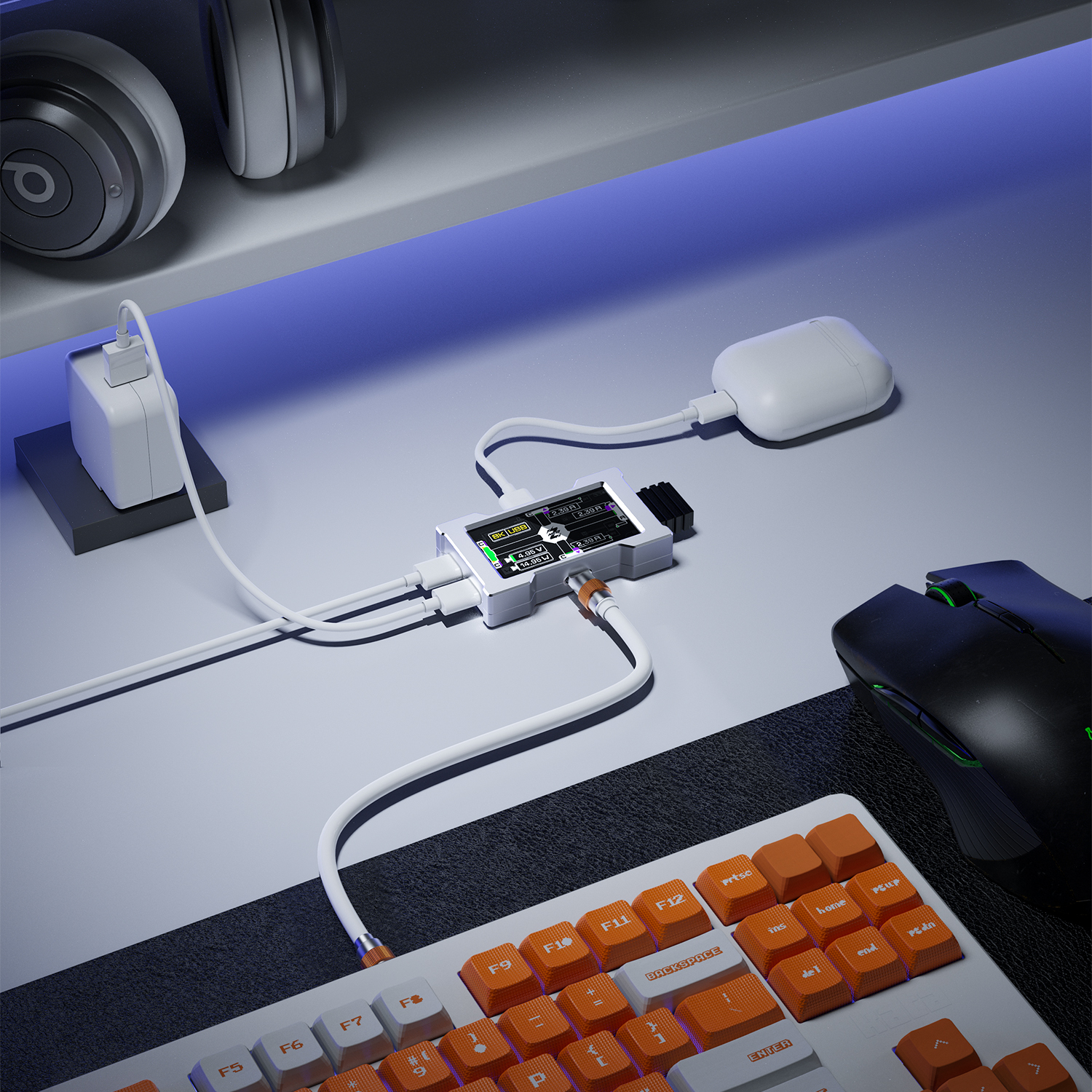 HMLAB ZNEO Gaming USB Hub - 2- - Desk Setup Hub avaliação e preço