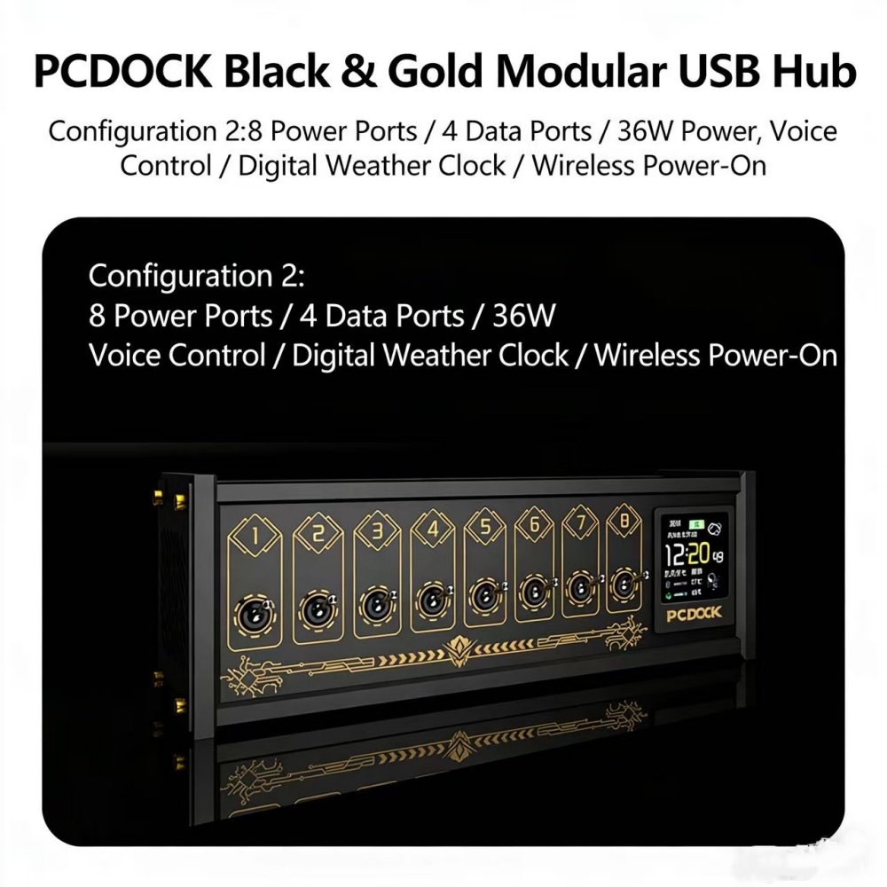 PCDOCK Block USB Desktop Power - Desk Setup Tech avaliação e preço