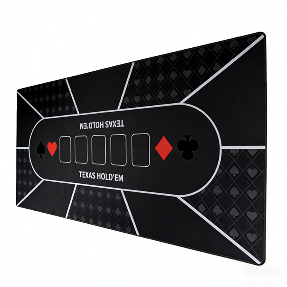 Texas Hold'em Poker Mat Casino - Rubber Mat Desk avaliação e preço
