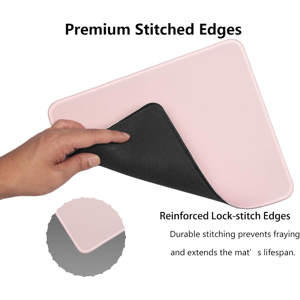 Cute Stitched Mouse Pad, 10.2  - Rubber Mat Desk avaliação e preço