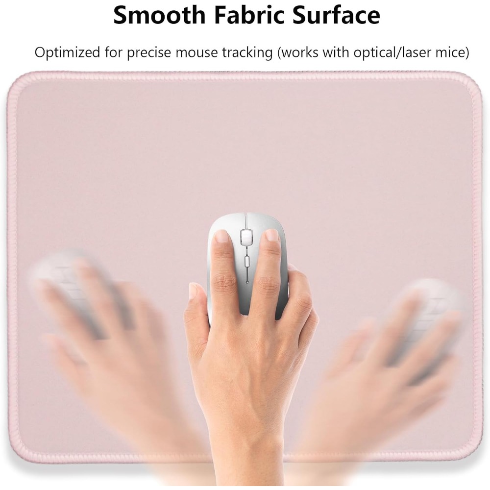 Cute Stitched Mouse Pad, 10.2  - Rubber Mat Desk avaliação e preço