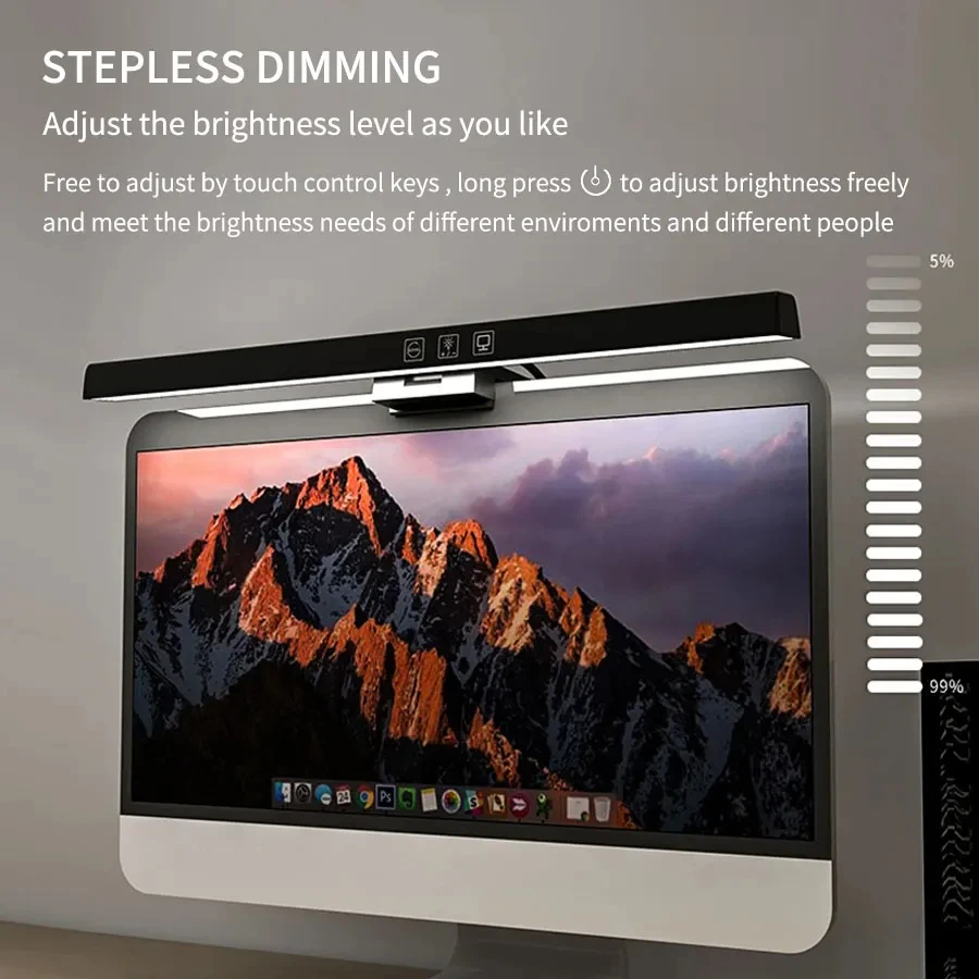 33cm 50cm LED Monitor Light Re - Desk Setup Tech avaliação e preço