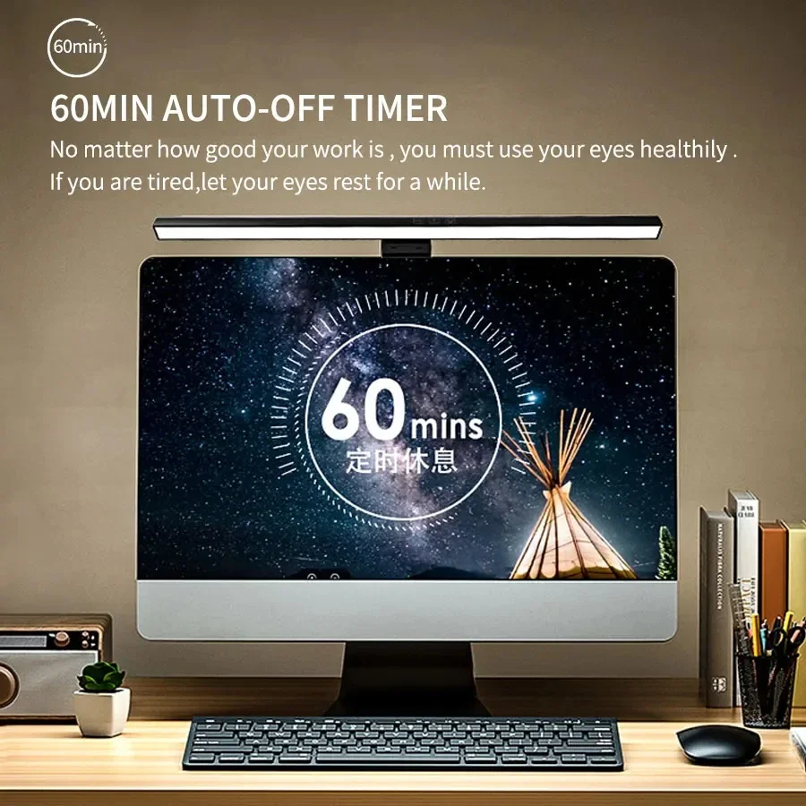 33cm 50cm LED Monitor Light Re - Desk Setup Tech avaliação e preço