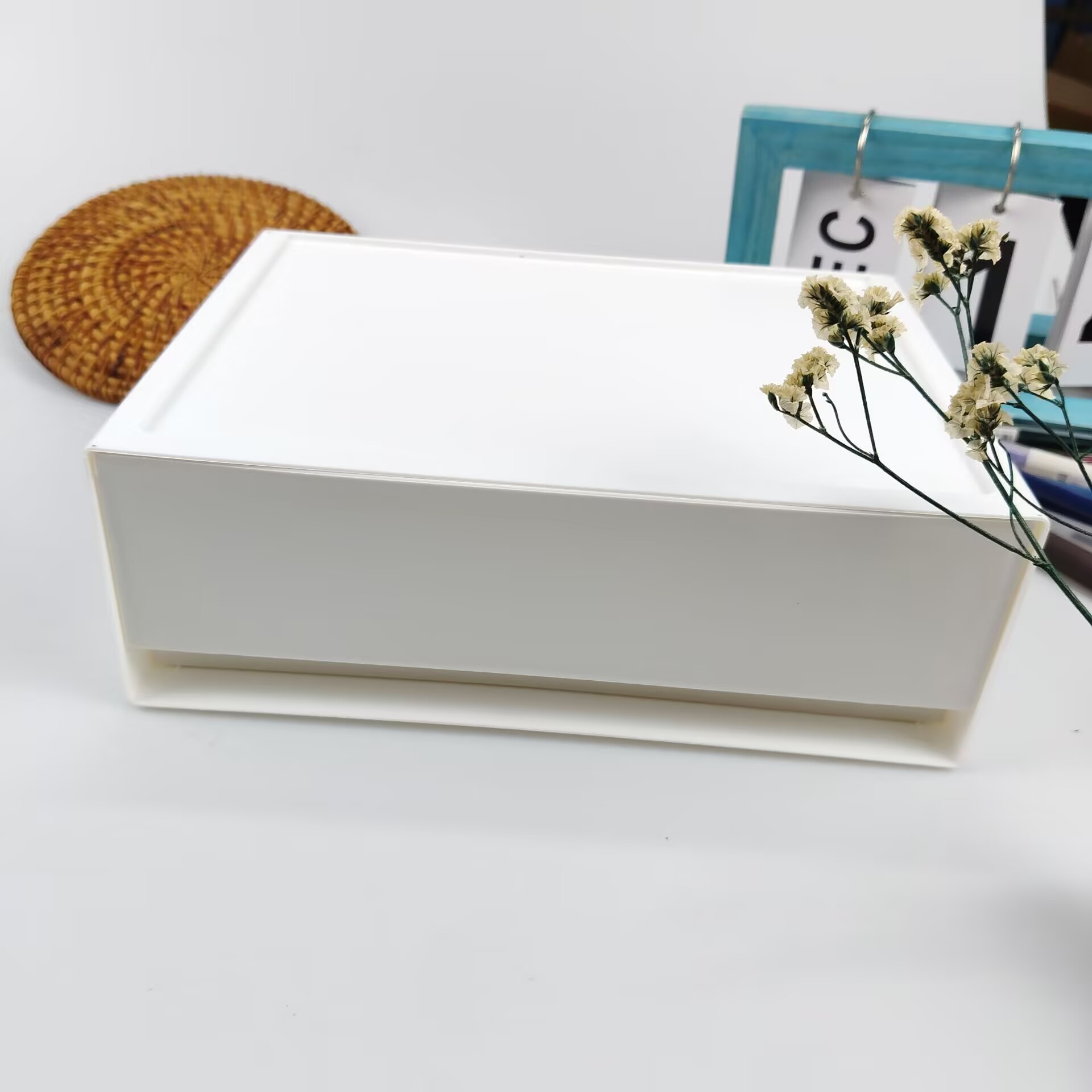 Desktop Storage Box, Drawer, C - Desk Setup Shelves avaliação e preço