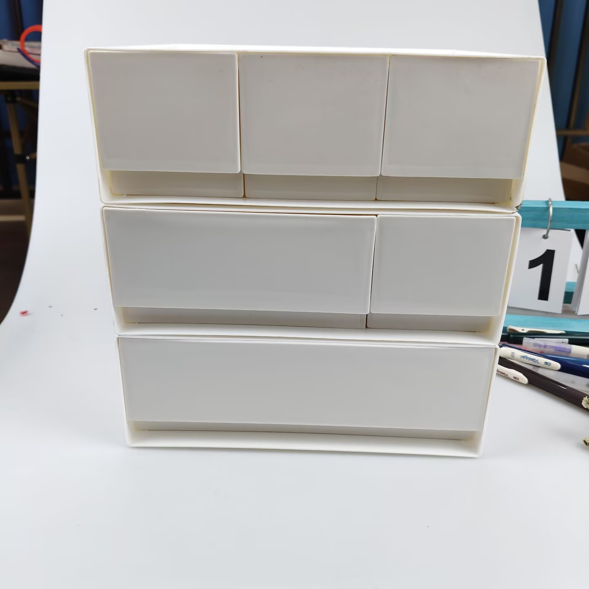 Desktop Storage Box, Drawer, C - Desk Setup Shelves avaliação e preço