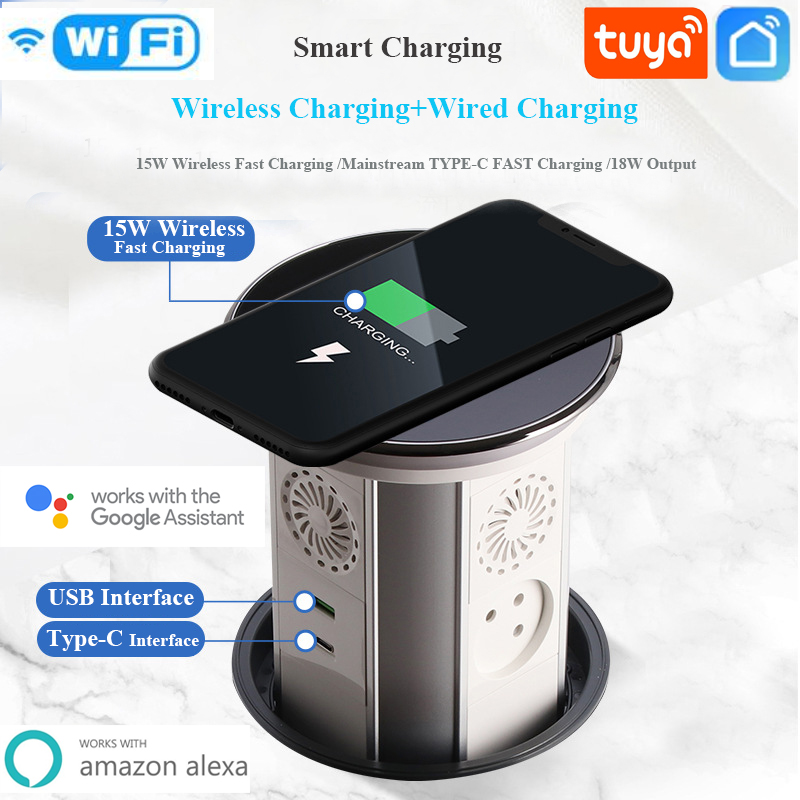 WIFI Tuya Touch Automatic Lift - Desk Setup Speakers avaliação e preço