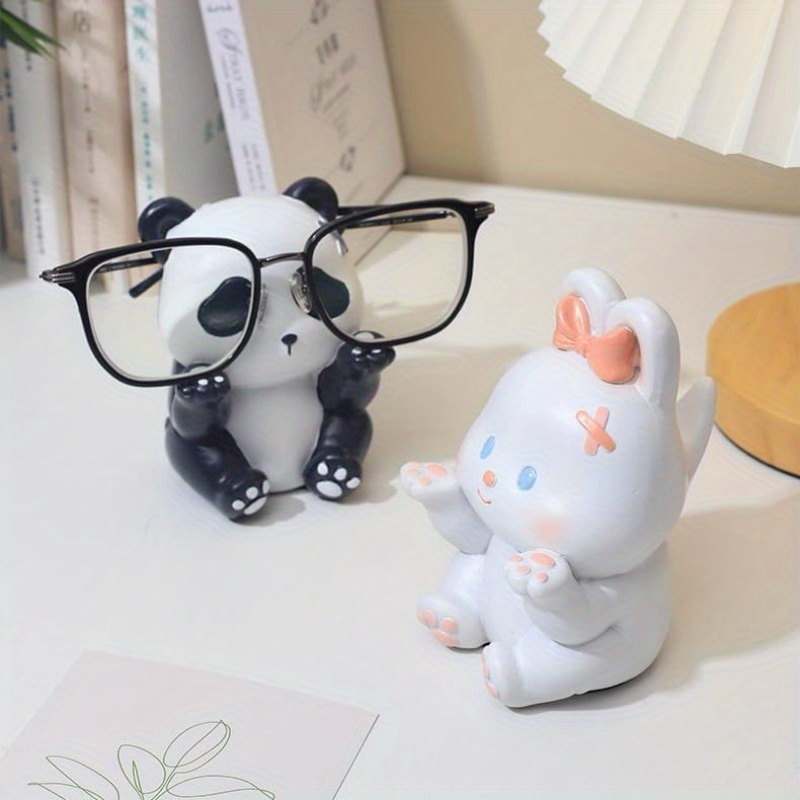 1Pc Cute Panda Glasses Display - Desk Setup Cute avaliação e preço