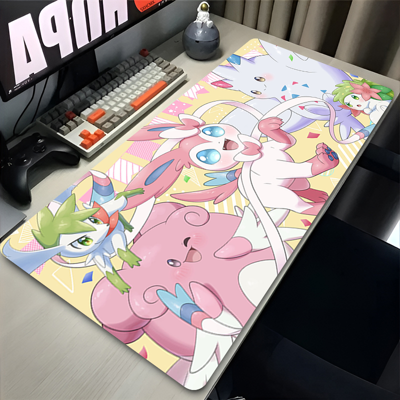 Large Pink Cute Mousepad XXL G - Desk Setup Cute avaliação e preço